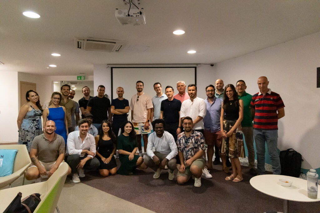 Group photo of Malta ProductTank meetup in August